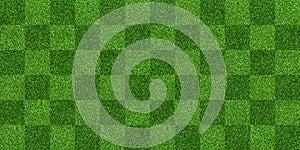 Green grass field background for soccer and football sports. Green lawn pattern and texture background. Close-up