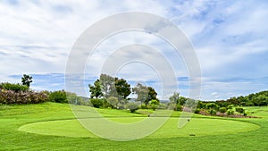 A green grass in Golf Course