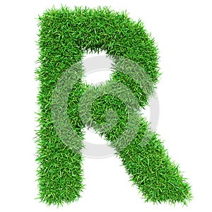 Green Grass Letter R
