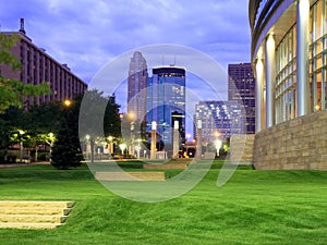 Green grass in Minneapolis