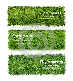 Green Grass Realistic Banners