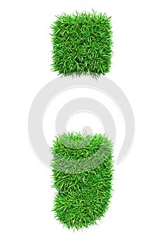 Green grass semicolon
