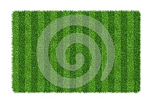 Green grass texture background for soccer and football sports. Green grass field pattern and texture isolated on white background