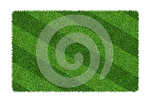 Green grass texture background for soccer and football sports. Green grass field pattern and texture isolated on white background