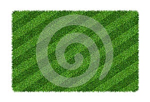 Green grass texture background for soccer and football sports. Green grass field pattern and texture isolated on white background