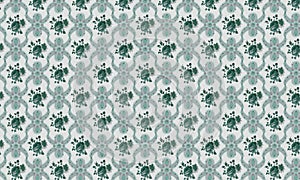 Green and gray ethnic texture and tile background