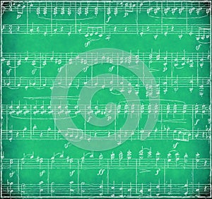 Green Grunge Music Background