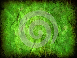 Green grunge paper background