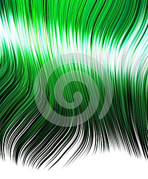 Green hair for anime shouji