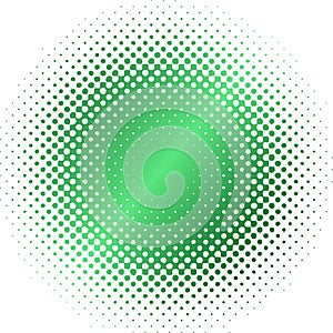 Verde semitono cerchio sfocatura 