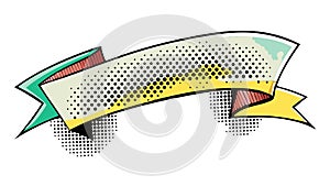 Green Halftone Effect Banner with Dot Pattern, vector design Generative AI