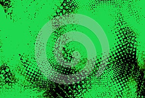 Green halftone texture graffiti background dotted effect pattern art