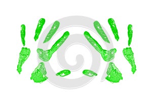 Green Hand Print