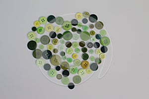 Green Heart Button photo