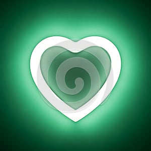 Green Heart Shape Light