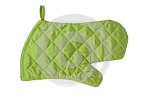 Green heat protective mitten