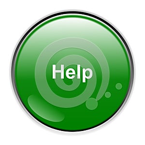 Green help button