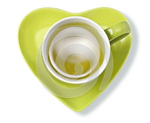 Green Herbal Tea Cup Heart Health