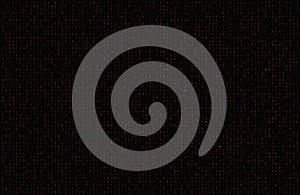 Green hexadecimal computer code. Abstract matrix background. Hacker attack. Generated computer code concept