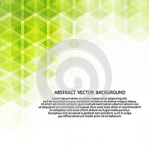 Green hexagon background. polygonal style - Vektorgrafik. eps 10