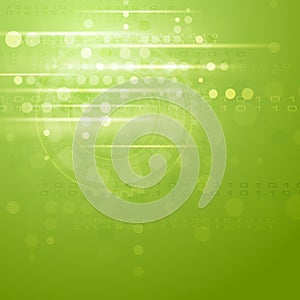 Green hi-tech vector background