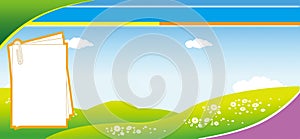 Green hill background