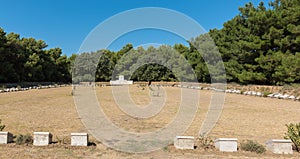 Green Hill Cemetery in Canakkale,Turkey.