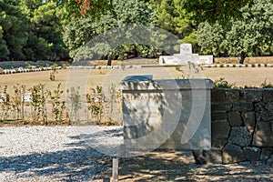 Green Hill Cemetery in Canakkale,Turkey.