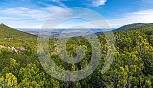 Green hills of Karkonosze National Park