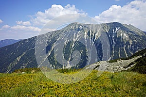 Green hils of Todorka peak, Pirin Mountain