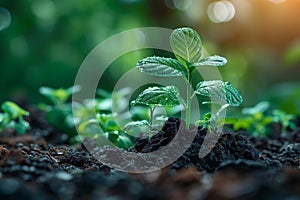 Green Hope Emerging from the Earth photo