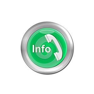 Green Hotline Information contact communication concept button