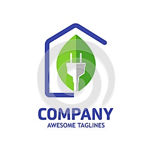 Green house energy logo
