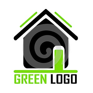 Green house logo