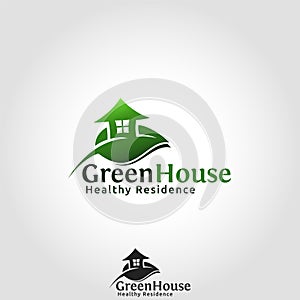 Green House Logo - healthy place to live