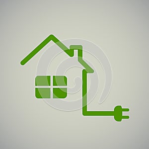 Green house with socket photo