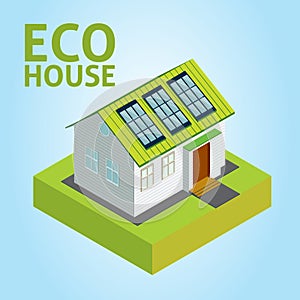 Green House vector concept