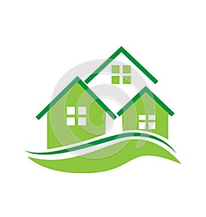 Green houses logo photo