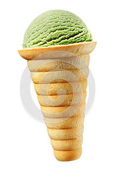 Green ice cream