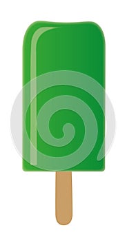 Green ice lolly