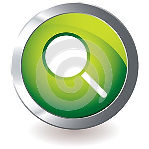 Green icon magnifying