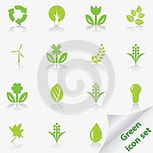 Green icon set