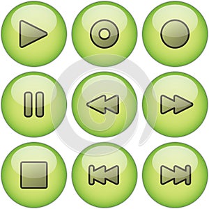 Green icon set