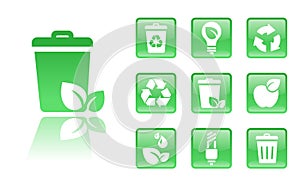 Green-icons-trash