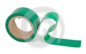 Green insulating tape roll