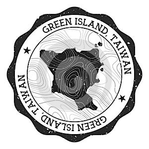 Green Island, Taiwan outdoor stamp.