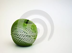 green isolated apple texture concept