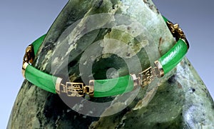 Green Jade Bangle.