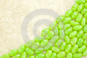 Green Jellybean Diagonal Background