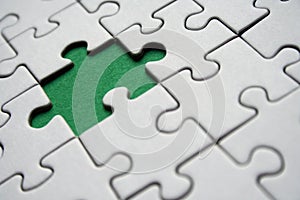 Green jigsaw